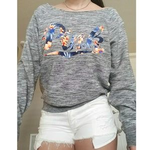 VS PINK Slouchy Crew, Relaxed Fit